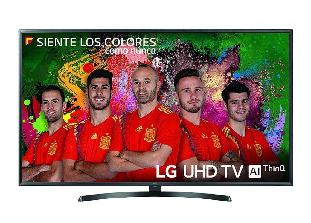 LG 49UK6470PLC - Smart TV de 49" (LED, UHD 4K, Inteligencia Artificial, HDR, Wi-Fi), Color Negro
