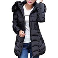 Beikoard 2018-Moda Invierno Mujeres Larga Chaqueta Caliente Algodón Delgado