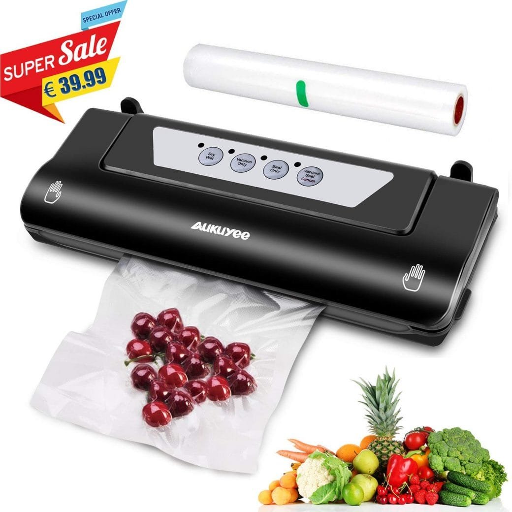 Envasadora de vacio, AUKUYEE Máquina de vacío 3-in-1