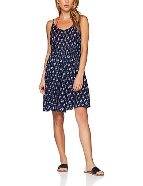 Iris & Lilly Vestido Estampado de Tirantes Mujer