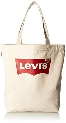 Levi’s Batwing Tote Bag para Mujer – Bolsos Totes en Color Beige (Écru), 39x14x30 cm