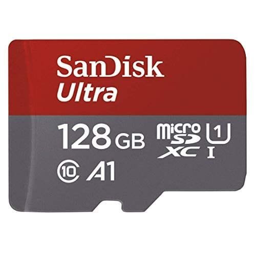 Tarjeta de memoria microSDXC UHS-I Sandisk, 128 GB, con adaptador SD