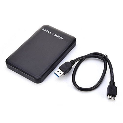 Yuanline USB 3.0 External Case UASP Protocolo para Disco Duro Externo SATA HDD 2,5″ (Negro)