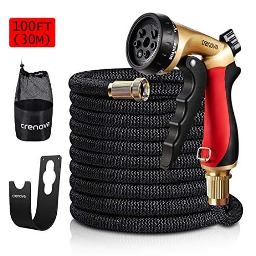 Manguera extensible con núcleo de látex doble, conector de lató