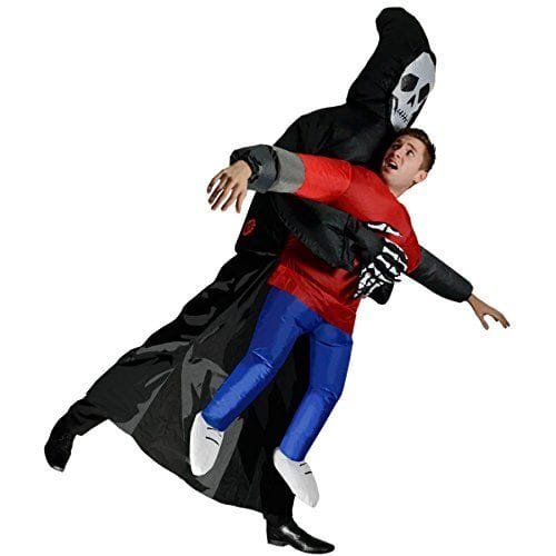 Disfraz la muerte viene a por mí hinchable para adulto