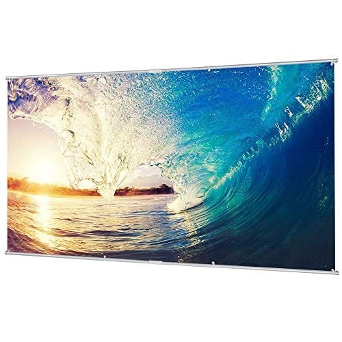 Pantalla de proyector 100″ con soporte solamente 19,4€