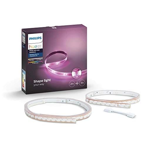 Philips Hue White and Color Ambiance Pack de Lightstrip plus Tira de Luz Led 3