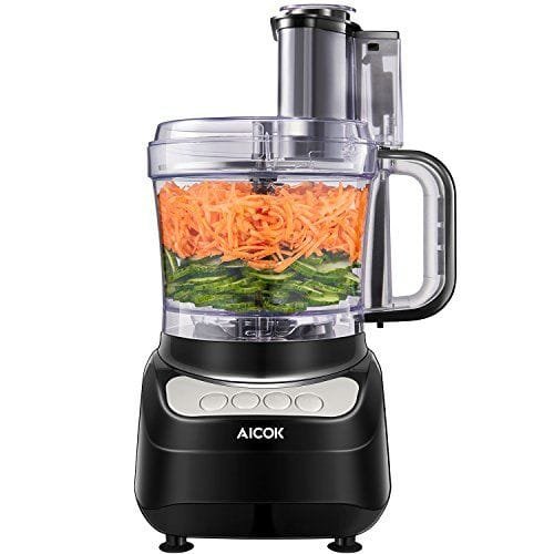 Procesador de alimentos, aicok robot de cocina, 500w,1.8 lit por solo 42,89€