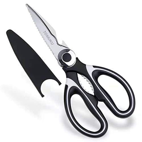 Tomuku tijeras de cocina multifunción tijeras acero inoxidable por solo 7,19€