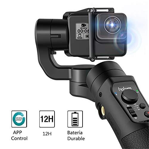 3-Axis Gimbal Estabilizador para Cámaras de Acción, GoPro Hero 7/6/5/4/3