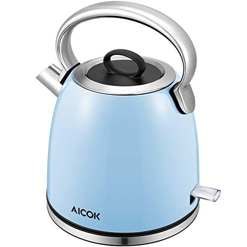 AICOK Hervidor Eléctrico, 3000W Tetera de Ebullición Rápida, Hervidor Retro