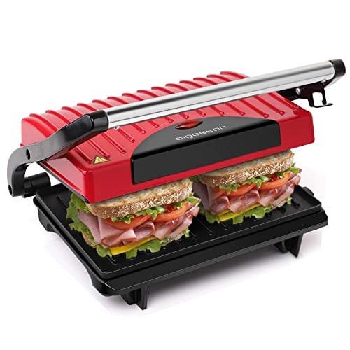 Aigostar Warme 30HHH – Grill, parrilla, sandwichera y máquina de panini 700 W