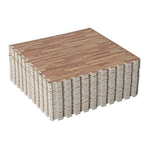 Alfombra Puzzle Marrón para Niños o Gimnasio con 24 Piezas Antideslizante