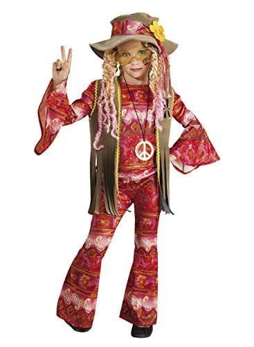 Disfraz de Hippie Flower Power para Niña