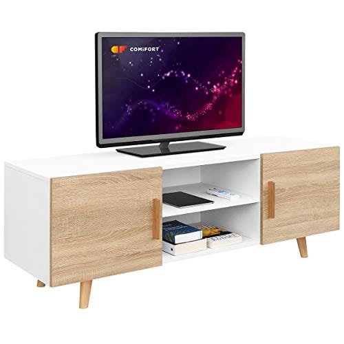 Comifort TV85B/S – Mueble TV Salón Estilo Moderno Nórdico Mesa Televisión