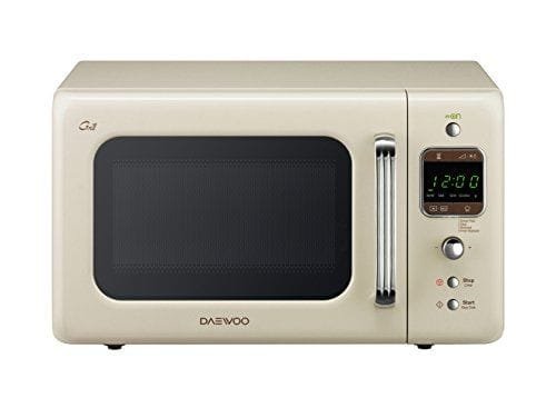 Daewoo KOG-6LBC – Microondas 20 litros digital con grill, 800 W, color crema