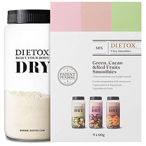 Dietox Dry Smoothies | Batidos de Proteínas Veganos Sustitutivos de comidas
