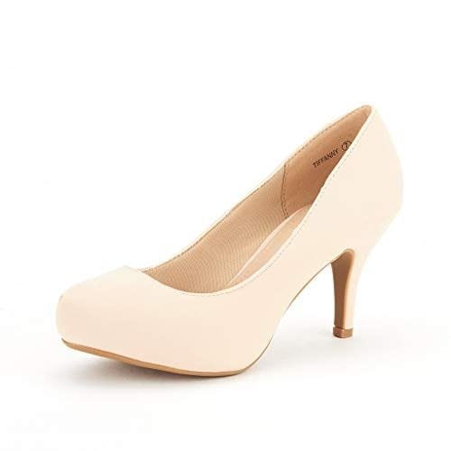 DREAM PAIRS Tiffany Zapatos de Tacón Vestir Pump para Mujer