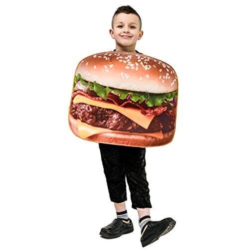 Traje de Hamburguesa para niños Talla única