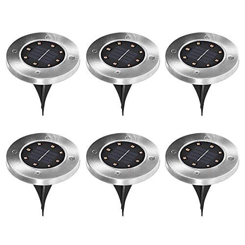 6 luces led para jardin solo 15€