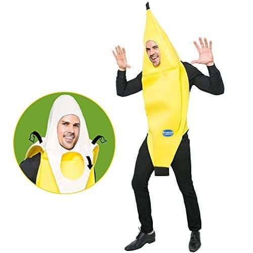 Disfraz de platano pelado traje de Banana Costume Pijama