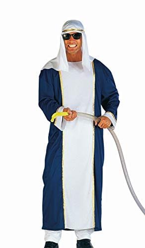 Disfraz de jeque azul y blanco