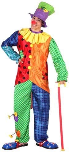 Disfraz de payasa multicolor