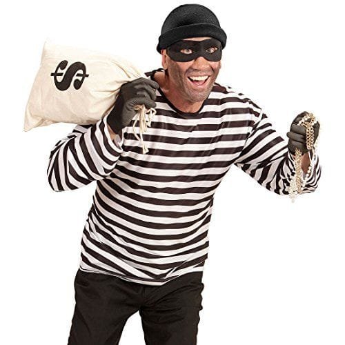 Disfraz de atracadora de banco para mujer