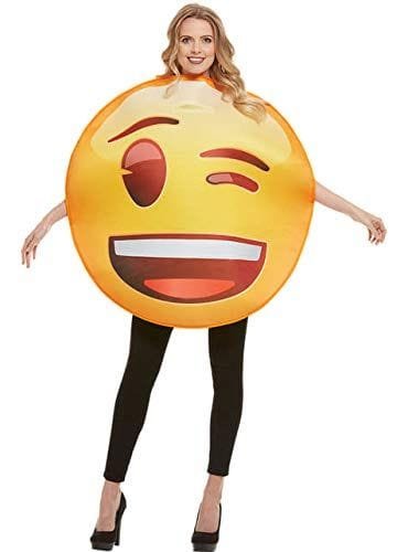 Disfraz de Emoji guiñando un ojo
