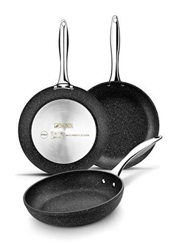 Monix Mineral Lote de Sartenes, Aluminio Forjado con Antiadhrente Quantanium