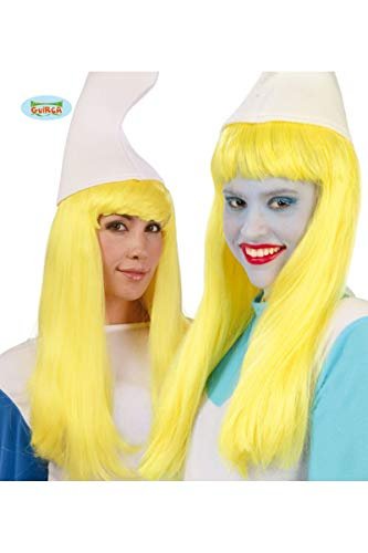 Peluca de Pitufina para niña