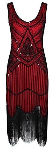 Disfraz de charlestón rojo años 20