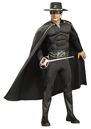 Capa deluxe El zorro para adulto