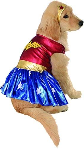 Disfraz de Wonder Woman para perro talla grande
