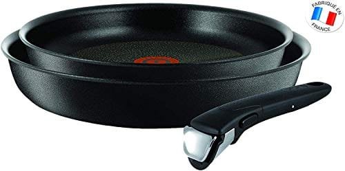 Tefal Ingenio Expertise – Set de Sartenes de Aluminio de 24 y 28 cm con Mango