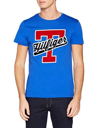 Tommy Hilfiger T-Script Logo tee, Camiseta para Hombre