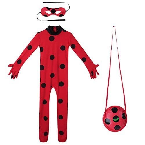 Disfraz de Ladybug con peluca para mujer