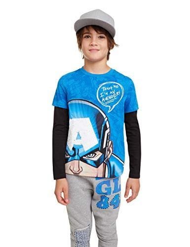 Desigual T-Shirt John Camiseta de Manga Larga para Niños