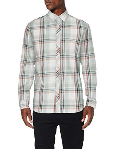 JACK & JONES Jcofin Shirt LS Plain Camisa para Hombre