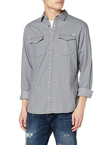 JACK & JONES Jjesheridan Shirt L/S Camisa Vaquera para Hombre
