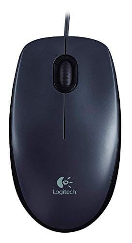 Logitech M90 – Ratón con Cable, Color Negro
