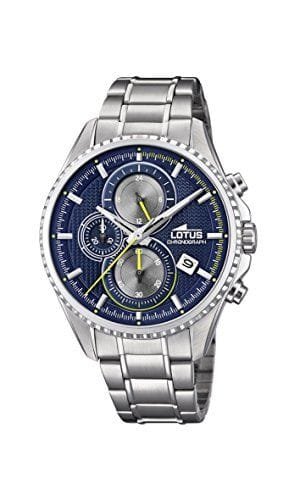 Lotus Watches Reloj Cronógrafo para Hombre de Cuarzo con Correa en Acero Inoxidable 18526/3
