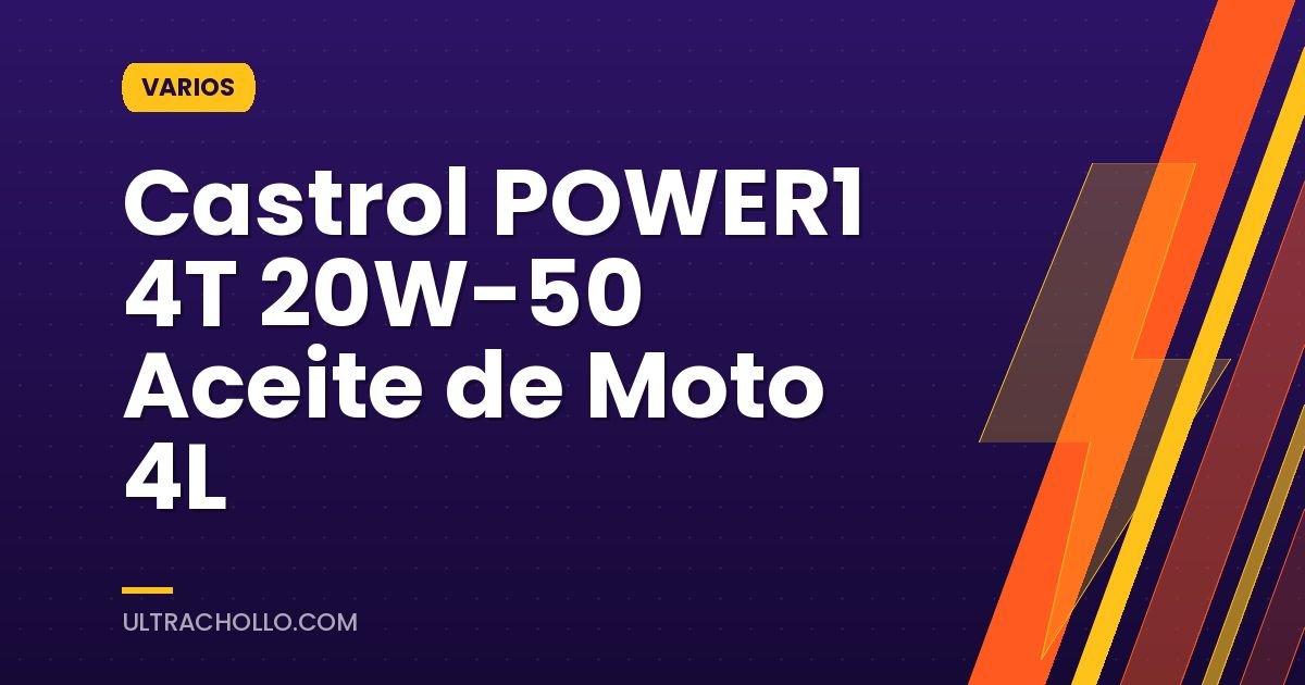 Castrol POWER1 4T 20W-50 Aceite de Moto 4L