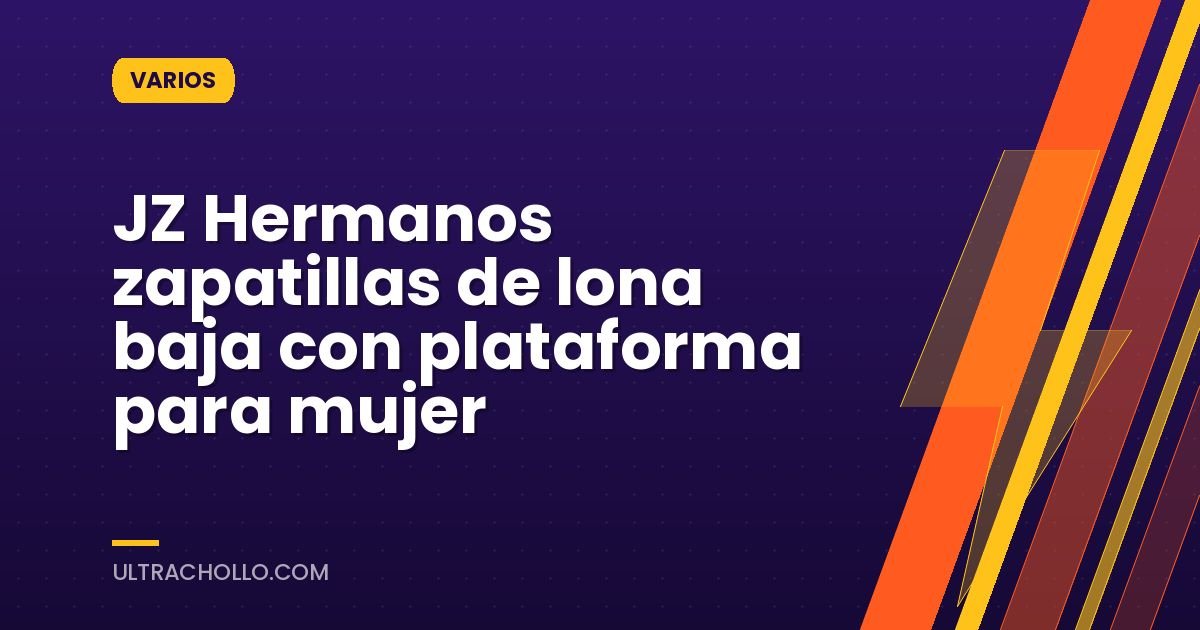 JZ Hermanos zapatillas de lona baja con plataforma para mujer