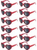12 Piezas de Gafas de Sol en Forma de Corazón