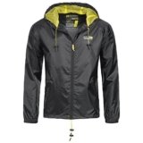 Geographical Norway Nijak Chaqueta para lluvia para hombre Outdoor Casual con capucha