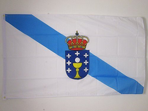 AZ FLAG Bandera de ARAGÓN 90x60cm Uso Exterior Bandera ARAGONESA 60 x 90 cm Anillos