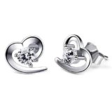 Pendientes Mujer Plata de Ley 925 corazón »Amor eterno»