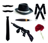 Disfraz de gánster años 20