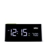 Braun – Despertador digital vertical con LCD BNC016BK, color negro